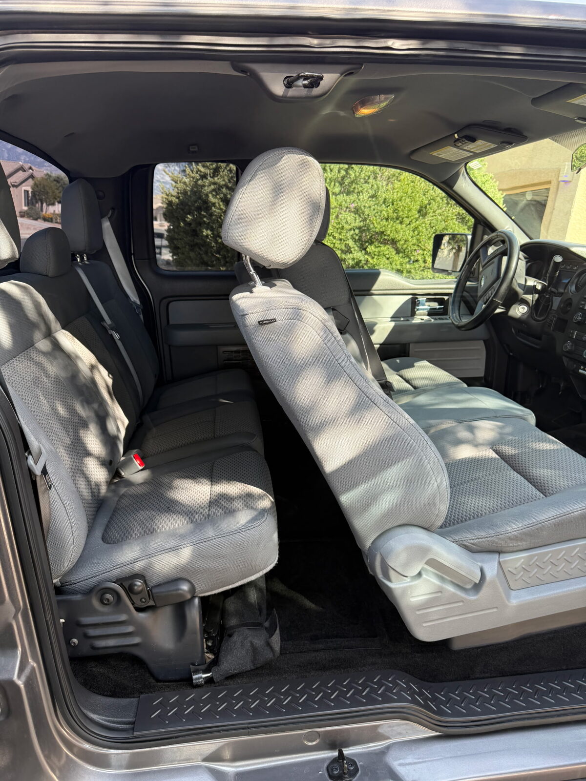Clean leather seats after an interior deep clean in Tucson