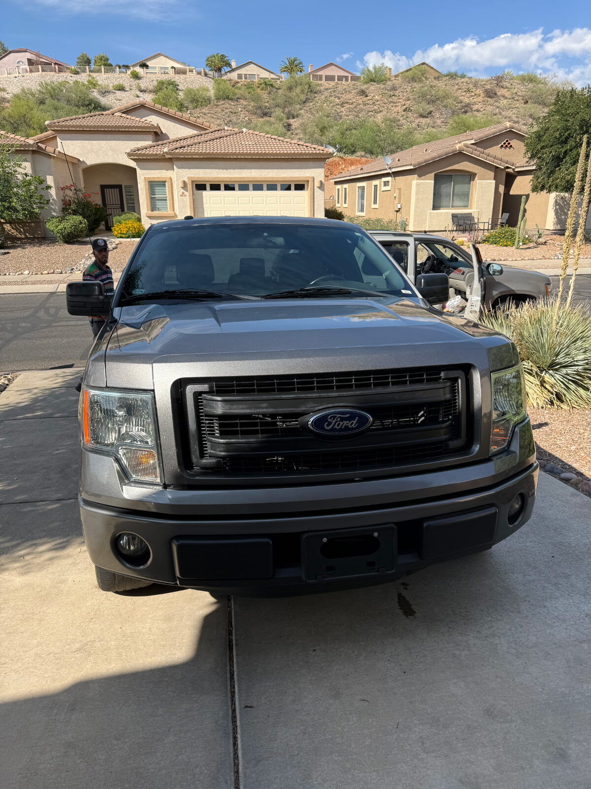 Restored headlight clarity on a car in Tucson